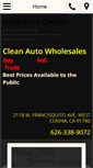 Mobile Screenshot of cleanautowholesales.com